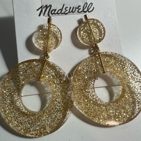 Madewell Gold Circle Statement Earrings - Picture 4 of 8